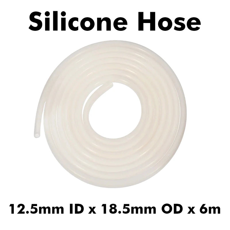 6m Roll of Heavy Duty Silicone Tube - (12.5mm ID x 18.5mm OD)