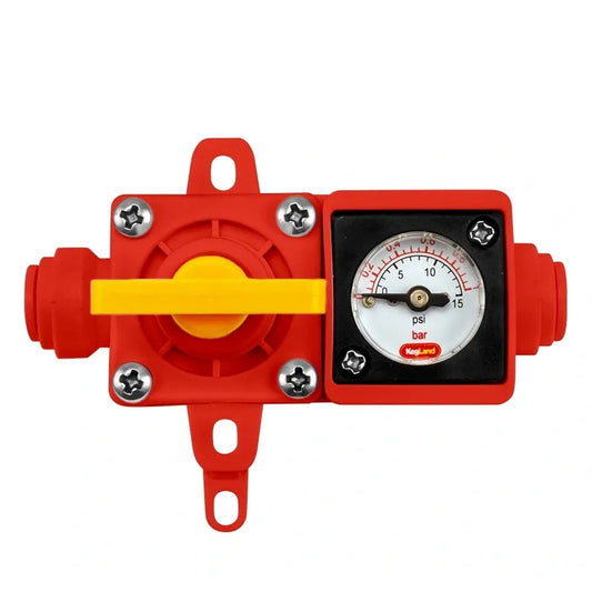Blow Tie Spunding Valve 2 with Gauge (8mm)