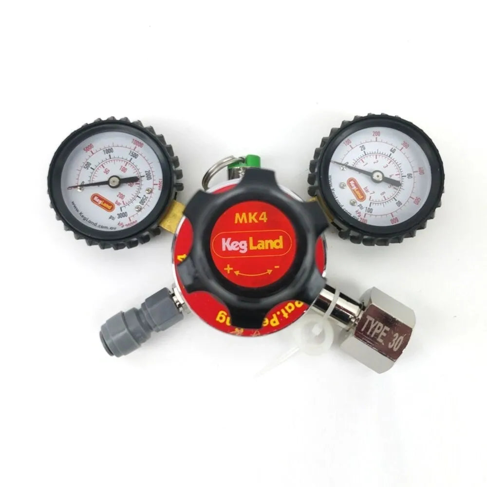 MK4 Regulator - Type 30 CO2 Gas - Dual Gauge Multi Gas