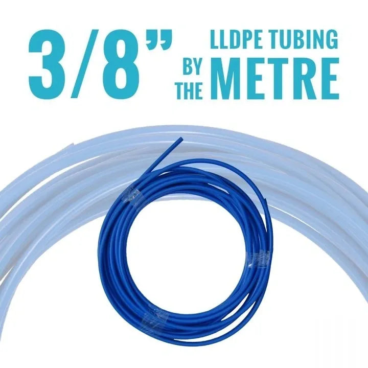 LLDPE TUBING - 3/8" ID x .25" OD (BLUE) PER METRE