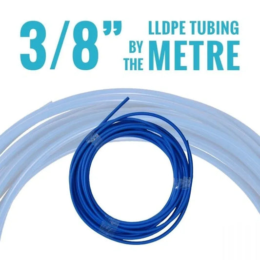 LLDPE TUBING - 3/8" ID x .25" OD (BLUE) PER METRE