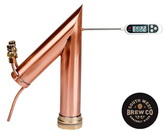 Alcoengine - Copper Pot Still (with digital thermoneter)