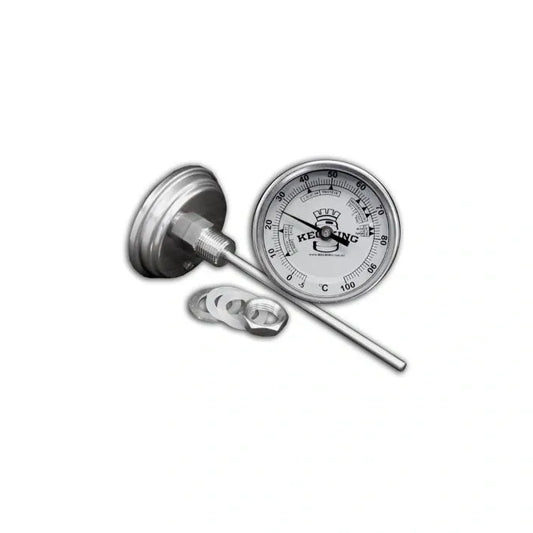 Bi-Metal 3inch Dial Weldless Thermometer